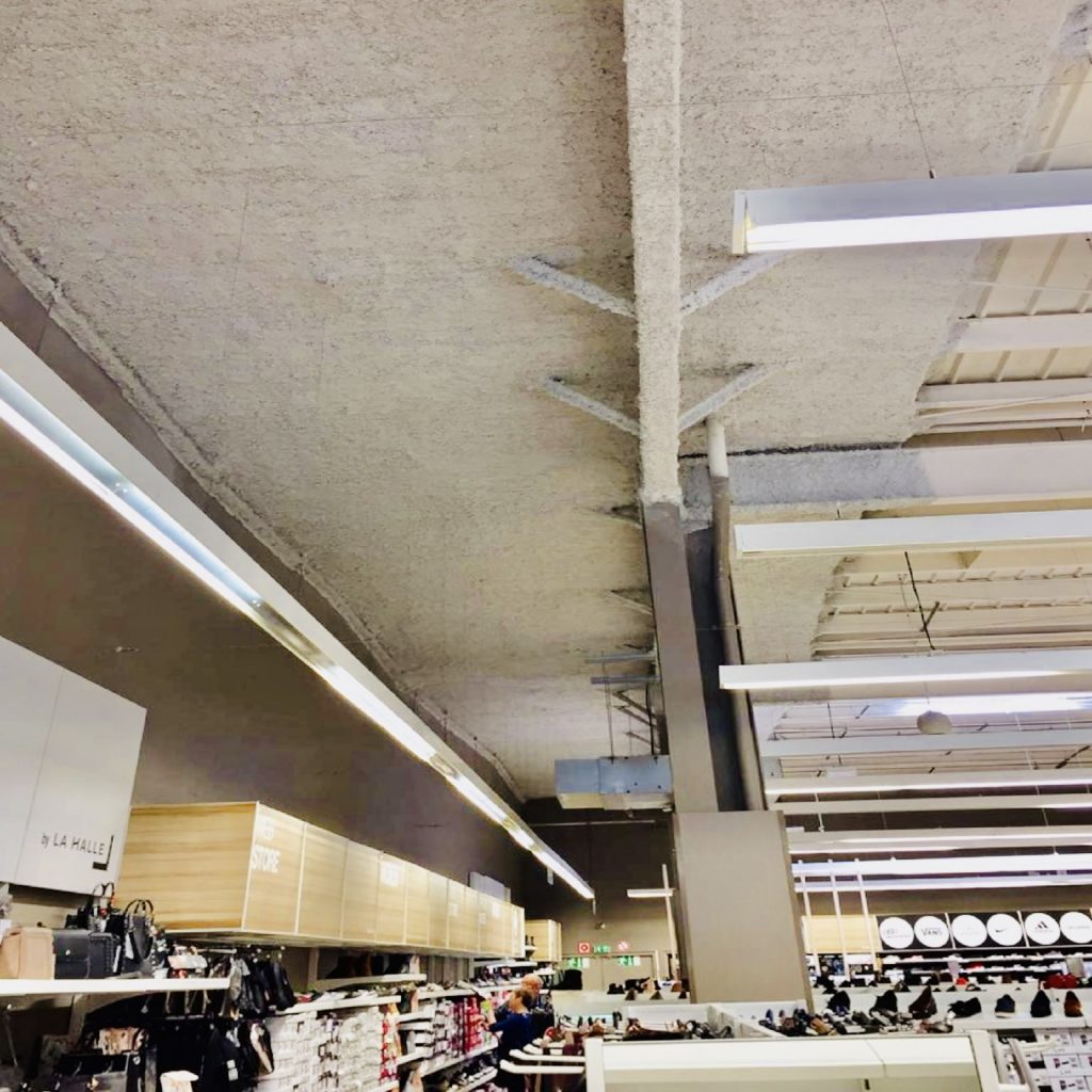 Application de produit coupe-feu en gaine