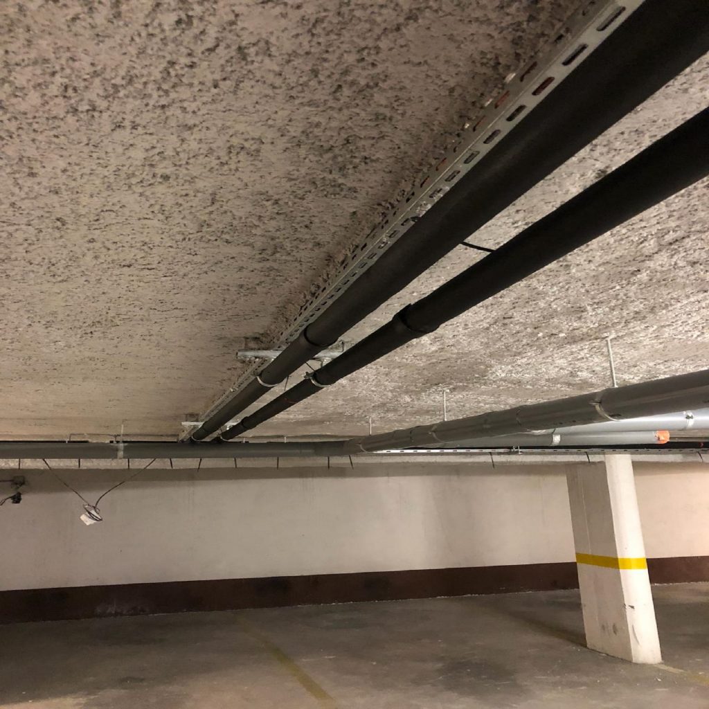 Flocage thermique et acoustique projeté