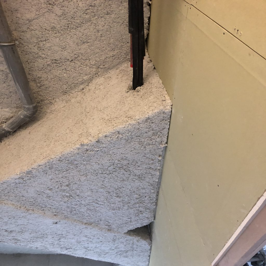 Protection passive contre l'incendie par flocage